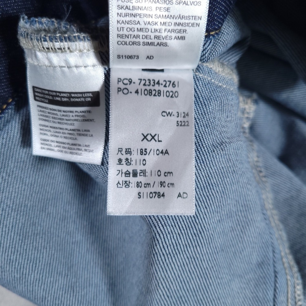 Levi's Denim Trucker Jacket Mens 2XL Standard Fit Indigo Blue MSRP $89.50 - Picture 10 of 12